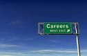 A road sign that says "Careers, Next Exit".